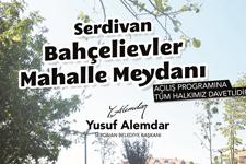 Bahçelievler mahalle meydanı hizmete giriyor