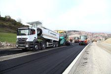 Kampüs Yolu'nda asfalt çalışmaları başladı