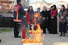 Akyazı Belediyesi teknik binada yangın tatbikatı yapıldı