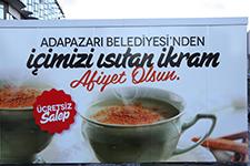 Adapazarı Belediyesi'nden salep ikramı