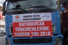 Geyve'den Bayır Bucak'a yardımeli uzandı