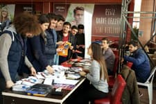 Üniversitedeki stand büyük ilgi gördü