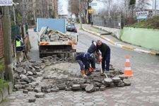 Sapanca parke yollar onarılıyor