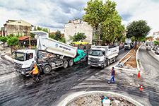 İnönü Caddesinde son aşama