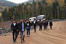 Mühendis adayları o projeyi yerinde incelediler