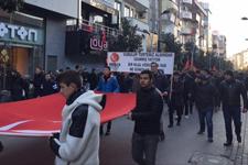 Onlarca kişi Çark Caddesi'nde teröre meydan okudu