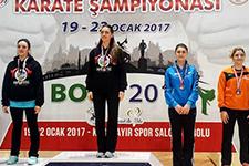 Büyükşehir Karate, Bolu'dan mutlu döndü