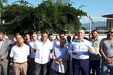 Yapılması planlanan cezaevini protesto ettiler 