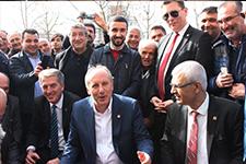 Muharrem İnce partililer ile Çark Caddesi'nde yürüdü