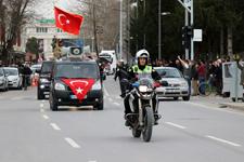 Afrin'deki Mehmetçiklere destek için konvoy yapıldı