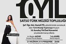 SATSO korosu 10. yılında  Elif Güreşçi ile sahne alacak