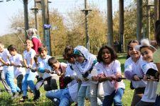 Sığınmacı minikler Macera Parka konuk oldu