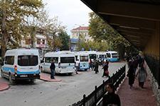 Minibüs durakları yeni yerinde