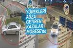 Yüreklerin ağza geldiği kazalar MOBESE'de