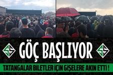 Tatangalar biletler için gişelere akın etti