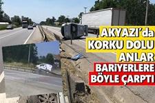 Akyazı'da korku dolu anlar