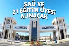 SAÜ'ye 21 öğretim üyesi alınacak