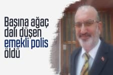 Başına ağaç dalı düşen emekli polis öldü