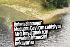 Mudurnu Çayı can çekişiyor