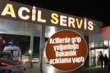 Acillerde grip yoğunluğu; Bakanlık açıklama yaptı