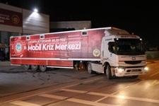 Büyükşehirin mobil kriz merkezi tırı Elazığ'a gönderildi