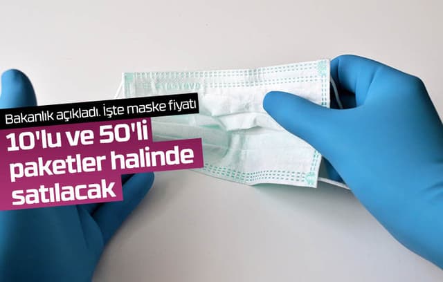 Maske satış fiyatı belli oldu!