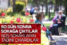 Sakarya'da 65 yaş ve üzeri vatandaşlar sokaklara akın etti