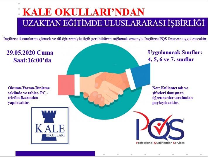 Kale Okullarından Uzaktan Eğitimde Uluslararası İşbirliği 