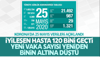 İyileşen hasta sayısı 120 bini geçti