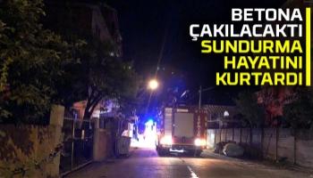 Betona çakılmaktan sundurma kurtardı