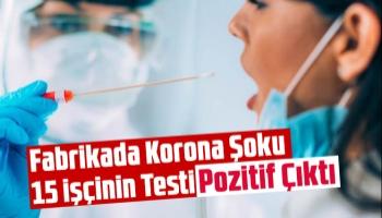 Fabrikada 15 işçinin testi pozitf çıktı