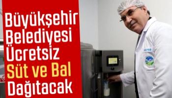 İhtiyaç sahiplerine ücretsiz bal ve süt yardımı