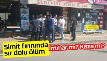 Simit fırınında ölüm