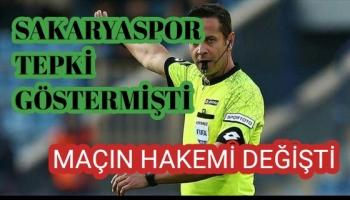 Ankara Demirspor maçının hakemi değişti