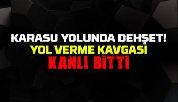 Yol verme kavgasında kan aktı