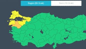 Meteorolojiden Sakarya için sarı kodlu uyarı