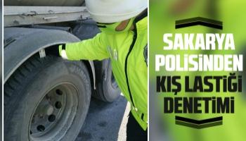 Sakarya polisinden kış lastiği denetimi