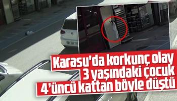 3 yaşındaki çocuk 4’üncü kattan böyle düştü