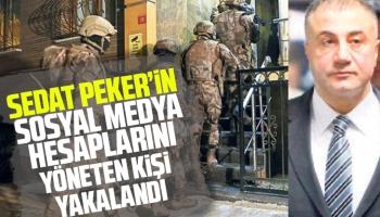 Sedat Peker'in sosyal medya hesaplarını yöneten kişi yakalandı