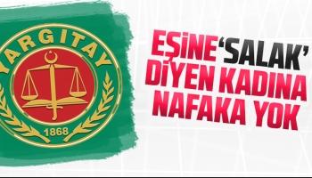 Eşine ‘salak’ diyen kadına nafaka yok