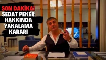 Son Dakika! Sedat Peker Hakkında Yakalama Kararı Çıkarıldı!