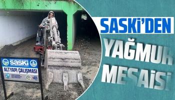 SASKİ’den yağmur mesaisi