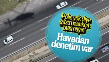 Sakarya'da trafik helikopterle denetleniyor