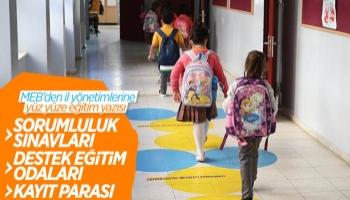 MEB'den il yönetimlerine yüz yüze eğitim yazısı