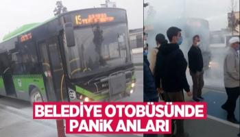 Belediye otobüsünde panik anları