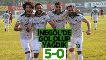 İnegöl'de 5 golle 3 puan Sakaryaspor'un