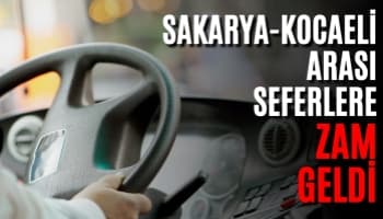 Sakarya-Kocaeli Arası Seferlere Zam Geldi