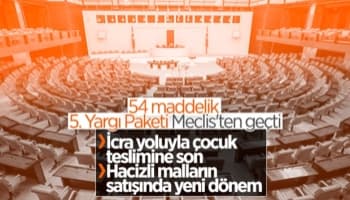 5'inci Yargı Paketi kabul edildi