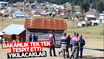 Kaçak yapılar tespit edildi, yıkılacaklar