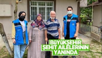 Büyükşehir kahraman asker ailelerinin yanında